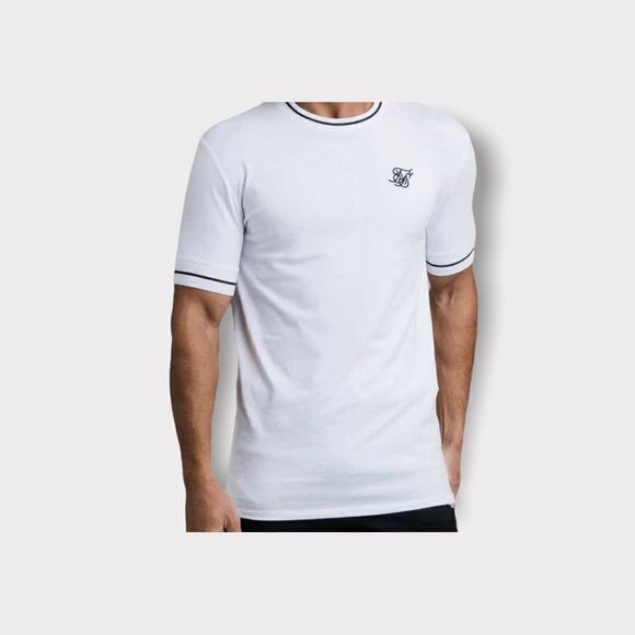 SikSilk Imperial Retro Rib Gym Tee Sz XS NWT - Picture 3 of 8